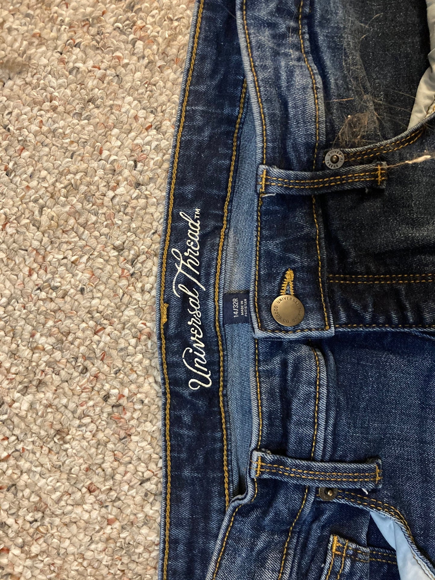 Bob Ross Inspired Landscape Painting on Denim Jeans